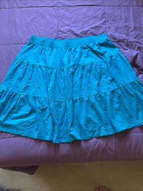 Blue Cotton Skirt